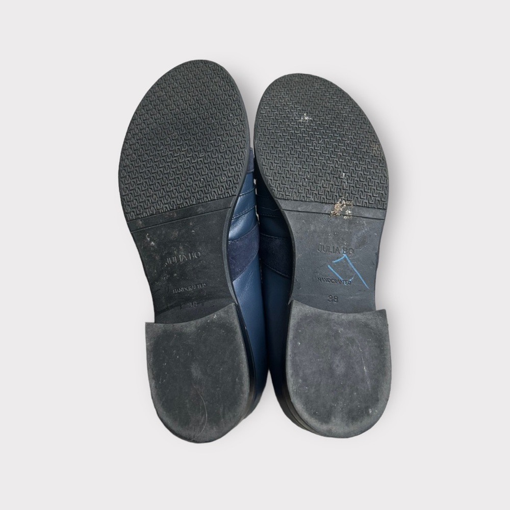 Julia Bo Navy Leather Mary Jane’s - Picture 8 of 9